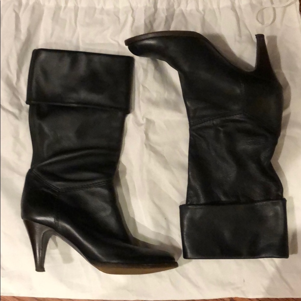 L’Autore Chose black leather boots- size 37